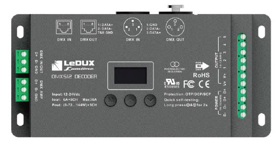 PRO DECODEUR DMX . Le nouveau décodeur DMX 5canaux pour rubans LED, simple et robuste.